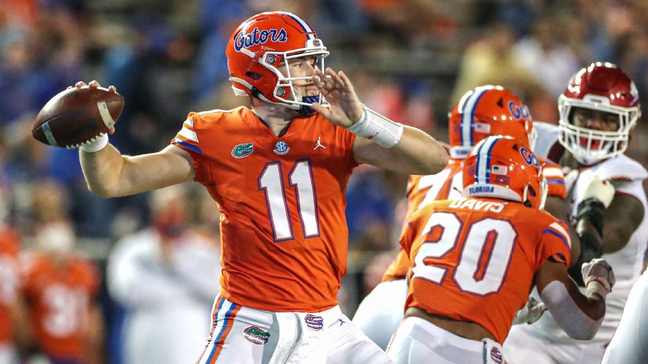 ESPN has Gators quarterback Kyle Trask at the top of Heisman Watch