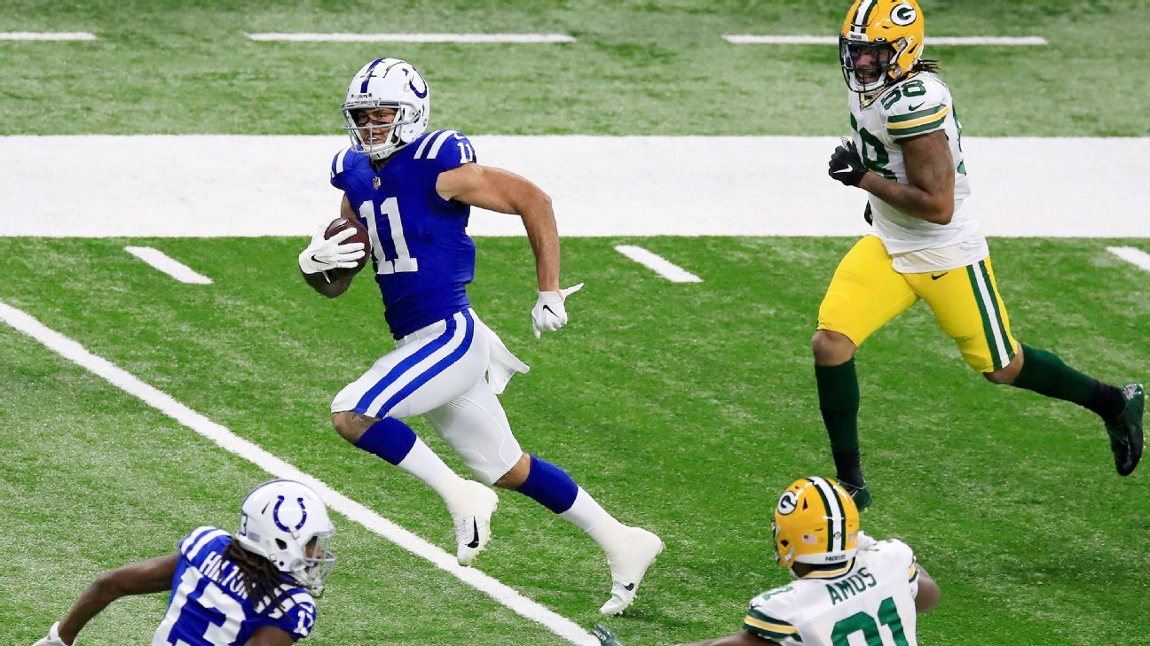 January 1, 2023, East Rutherford, New Jersey, USA: Indianapolis Colts wide  receiver Michael Pittman Jr. (11) prior to kickoff during a NFL game  between the Indianapolis Colts and the New York Giants