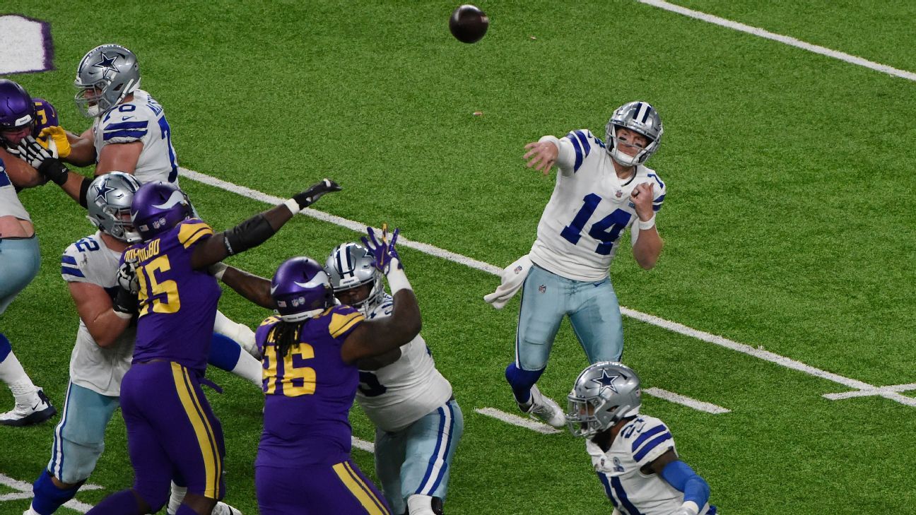 Dallas Cowboys get third win of the season in Minnesota, 31-28