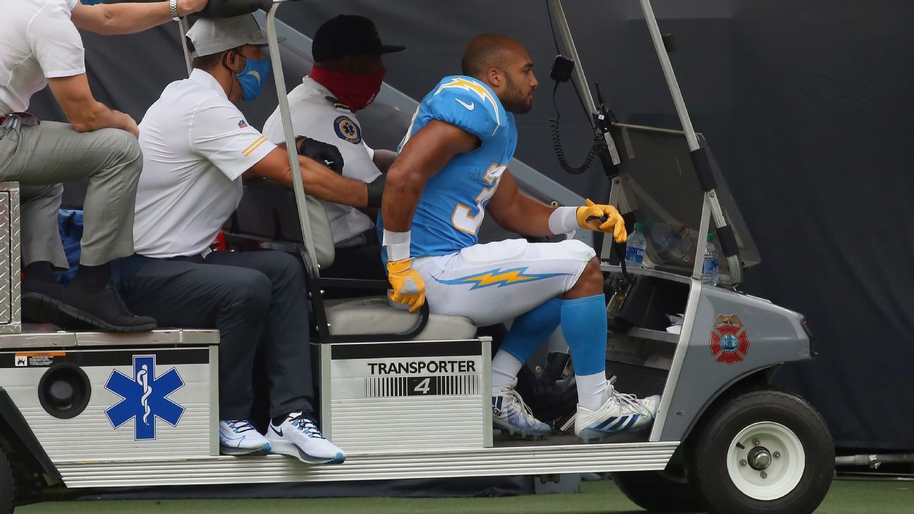 Chargers' RB Austin Ekeler sits out of practice with hamstring injury,  status for Week 1 unknown, NFL News, Rankings and Statistics