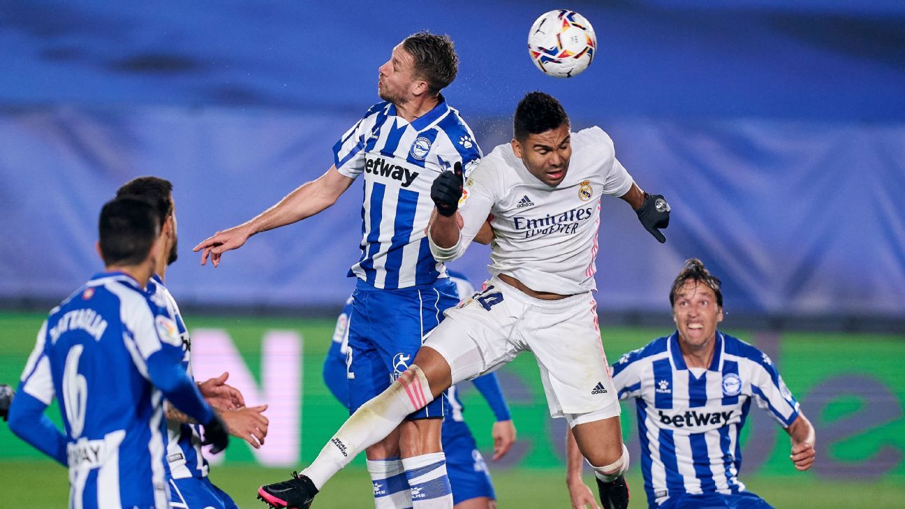 Casemiro 7 10 But Real Madrid Slump To Shocking Home Defeat Vs Alaves