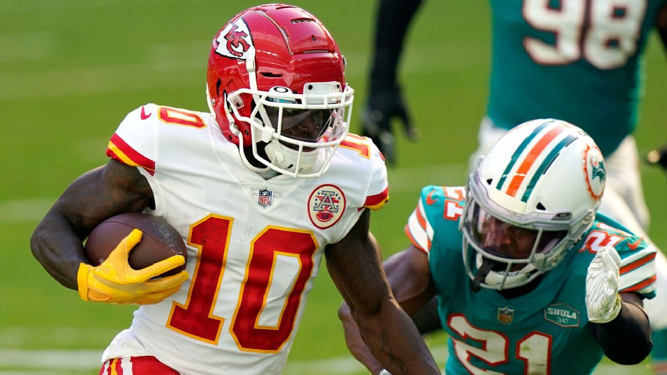 Bills' Stefon Diggs reacts to Tyreek Hill trade to Dolphins: 'The