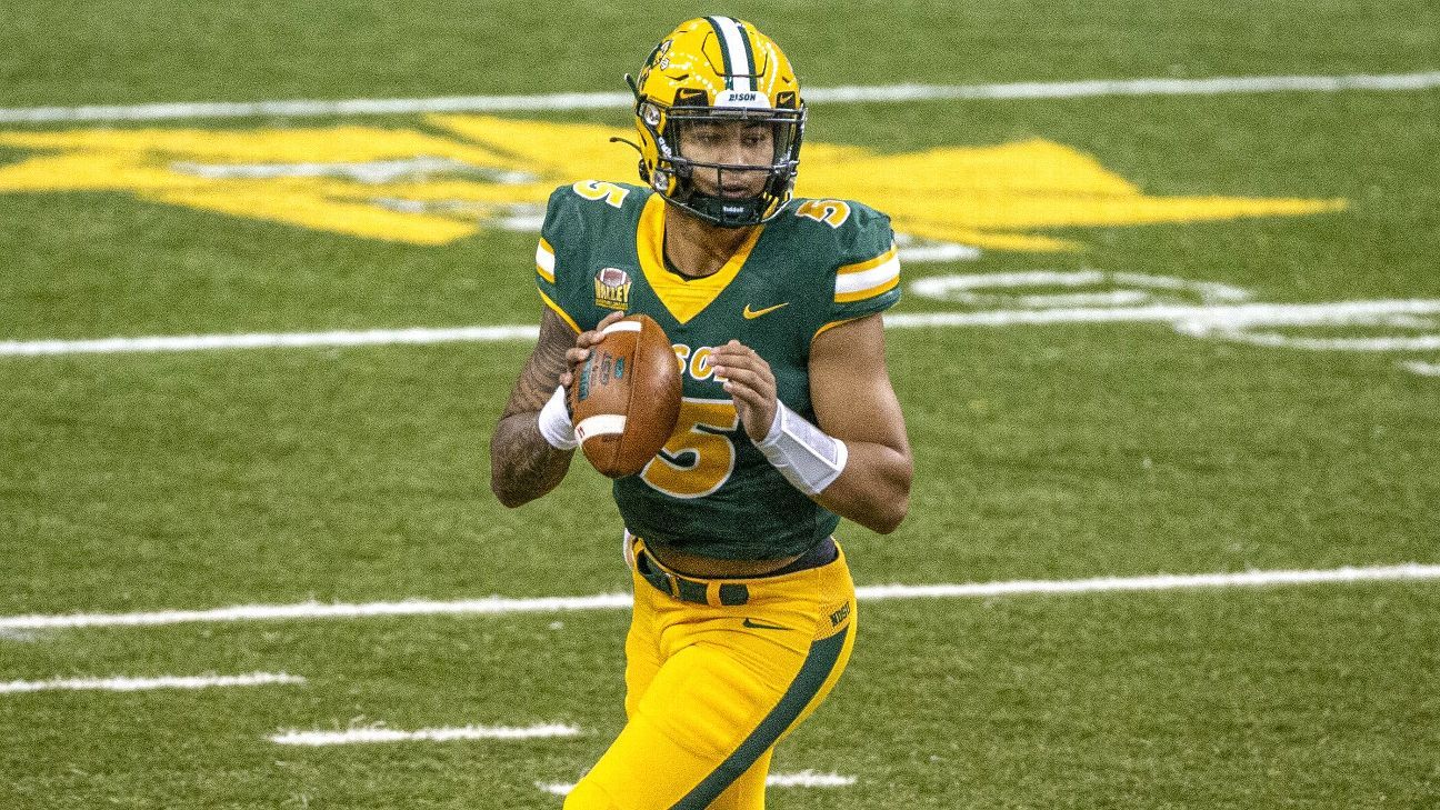 North Dakota State Bison Qb Trey Lance Throws For 30 Nfl Teams At Pro Day Espn 5638