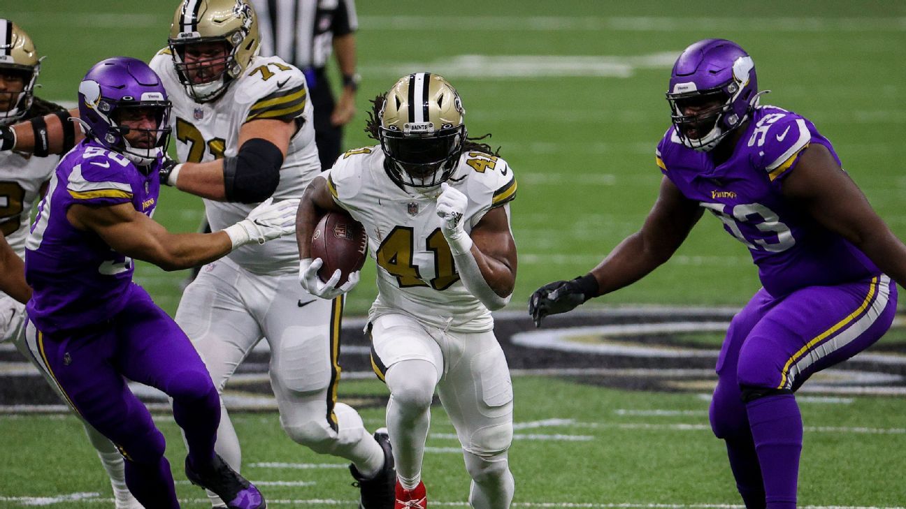 Alvin Kamara links historic NFL touchdown mark