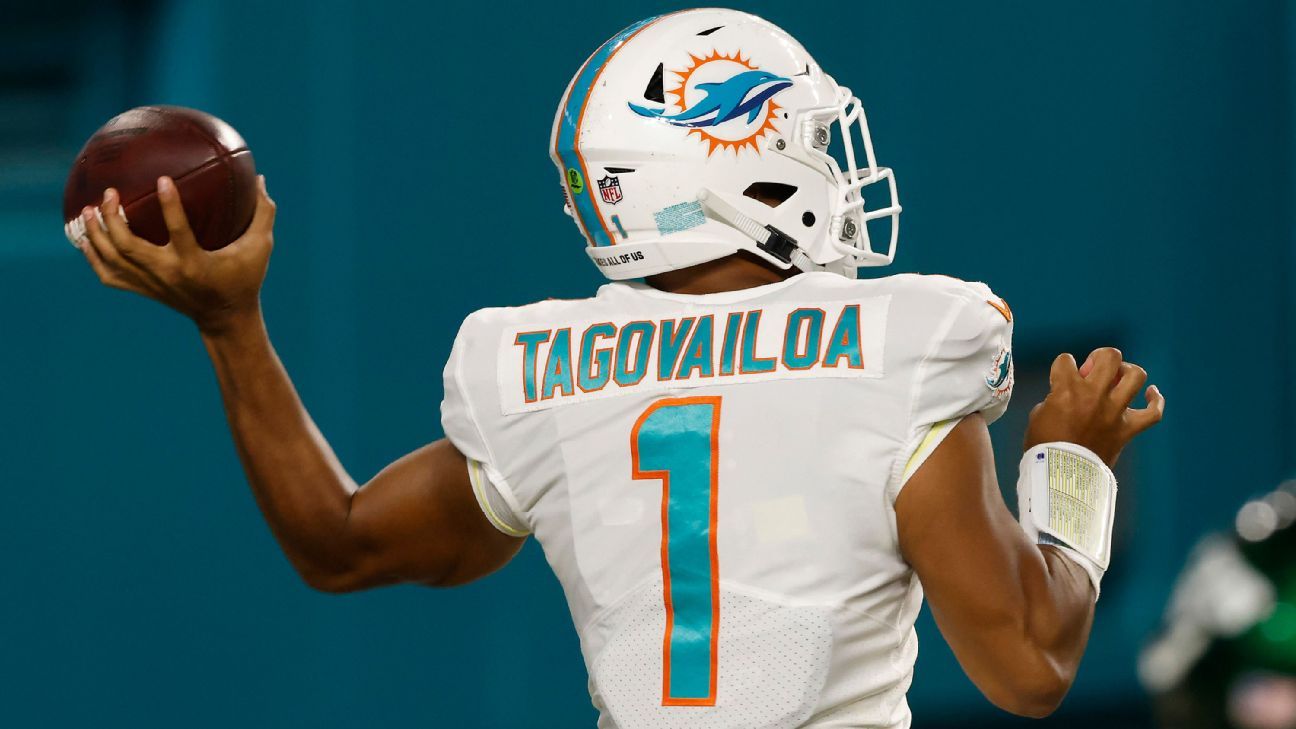 2021 NFL jersey sales: Tua Tagovailoa is the lone Dolphin listed