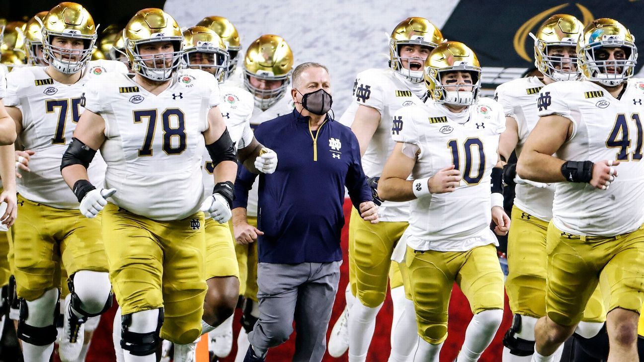 2022 college football recruiting class rankings Notre Dame, FSU move