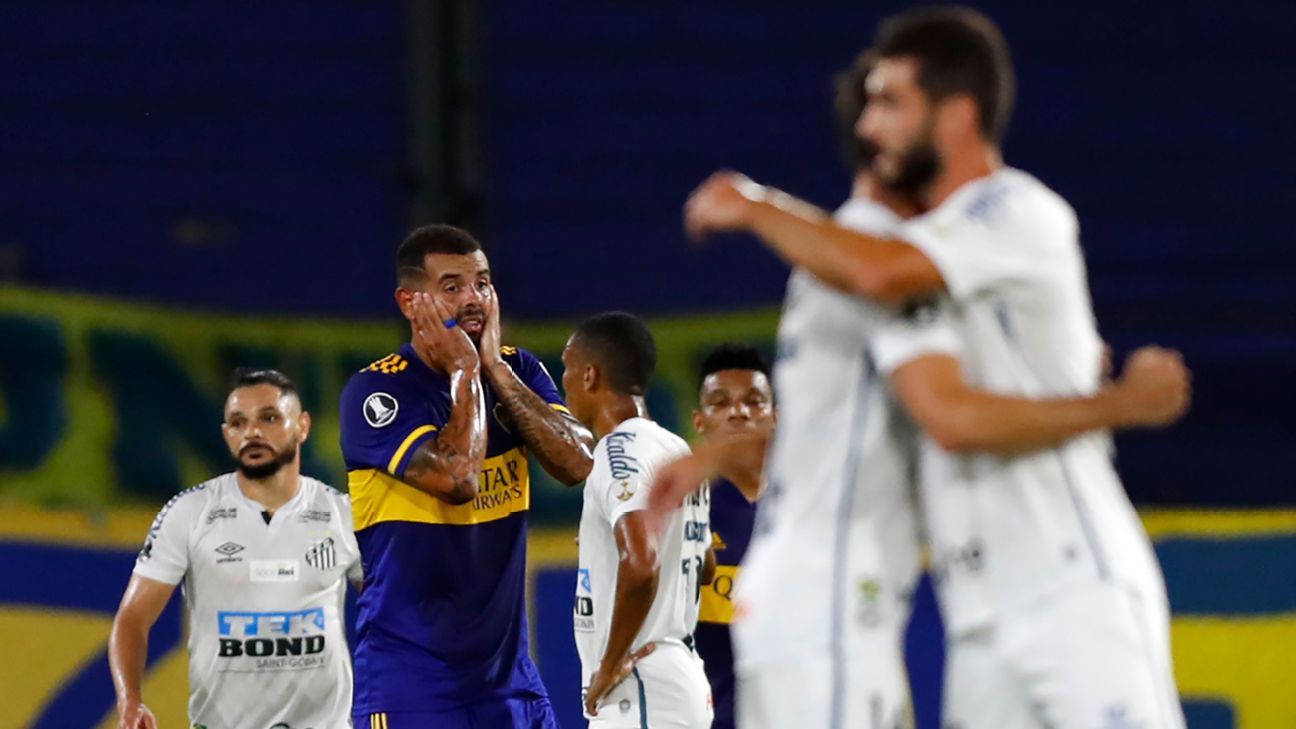 The first leg of Santos-Boca Juniors almost deserved Pele, Maradona