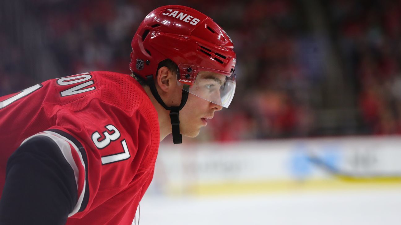 Carolina Hurricanes agree to 8-year deal with Svechnikov