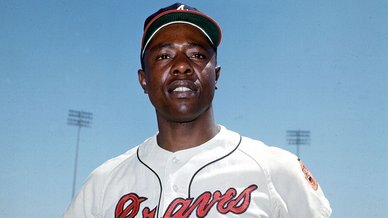 Braves honor Hank Aaron through new jerseys 