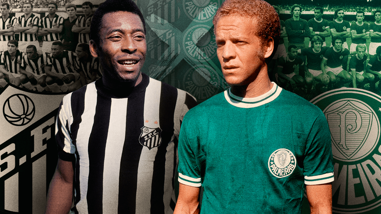 Santos de Pelé teve o dobro de títulos do Palmeiras da ...