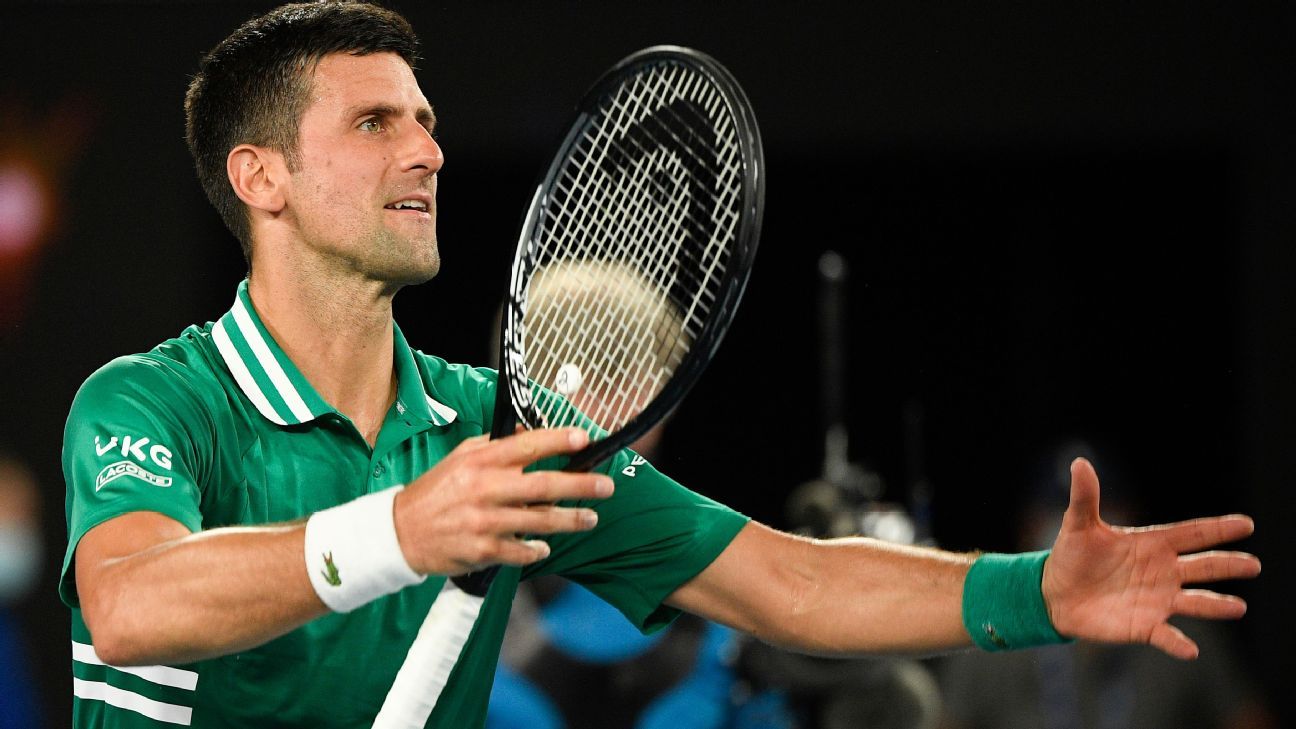 Novak Djokovic drops the first set, then passes Alexander Zverev in the quarterfinals of the Australian Open