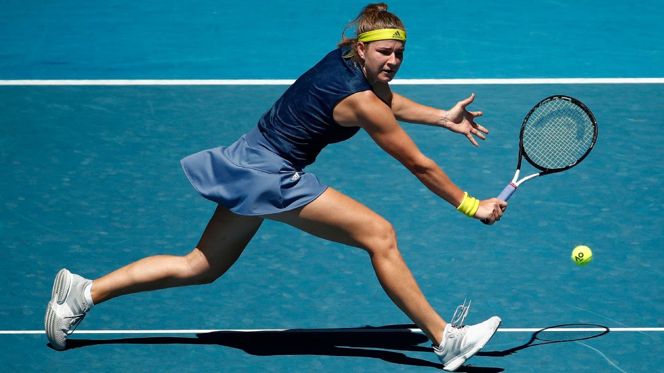 Karolina Muchova survives Ash Barty, No. 1, to reach the semi-finals of the Australian Open