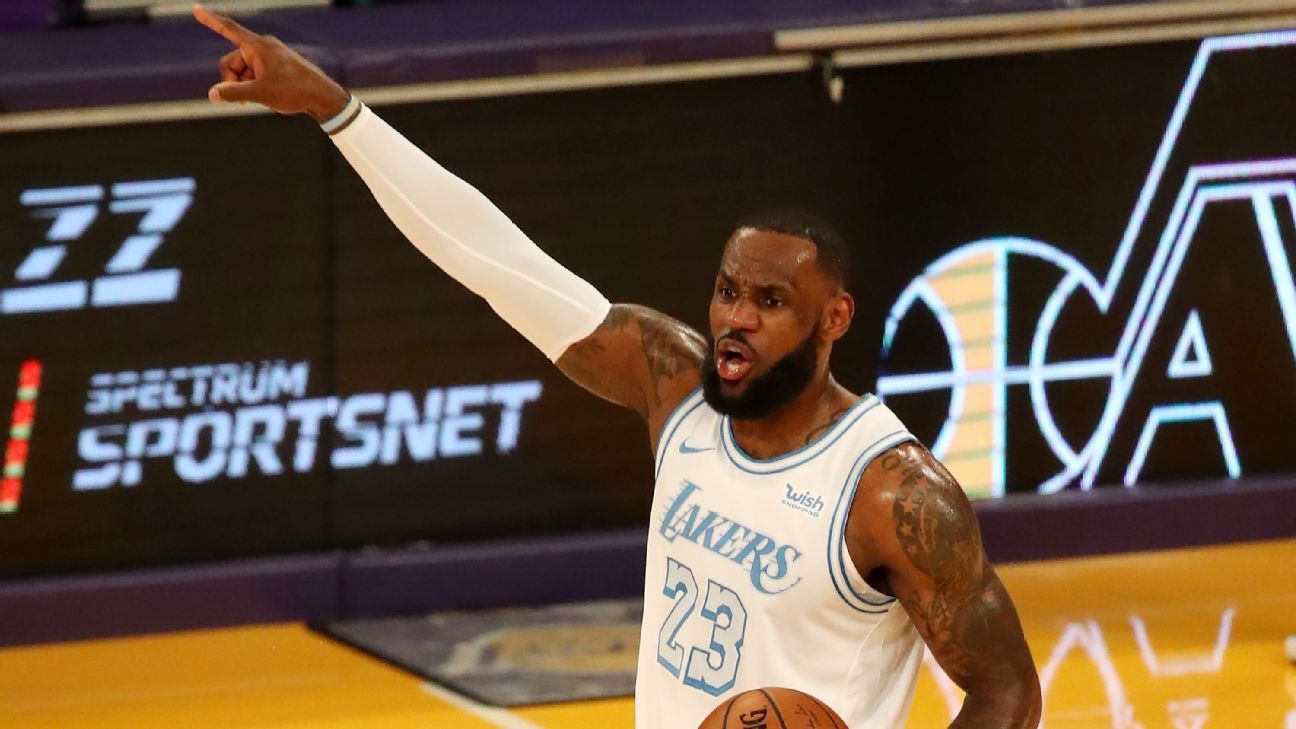 Los Angeles Lakers’ LeBron James, undisturbed by the workload, returns to the ‘narrative’ he needs more rest