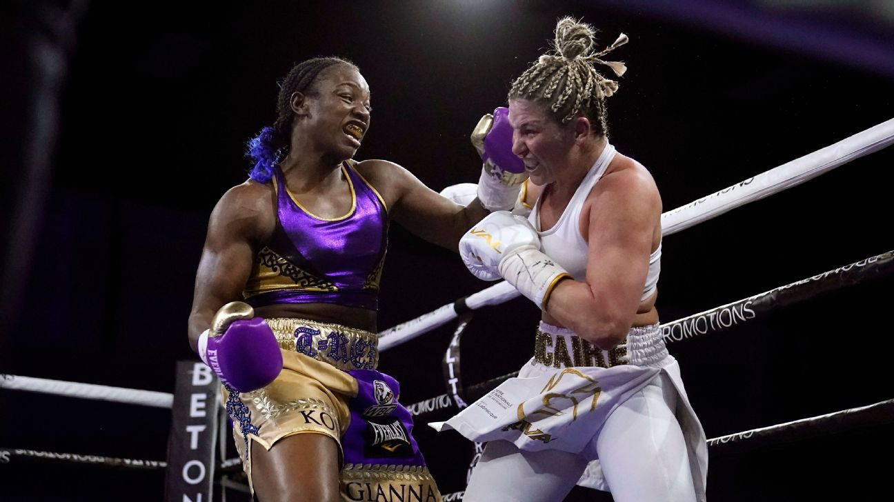 Claressa Shields rotates Marie-Eve Dicaire, becomes undisputed champion in two divisions