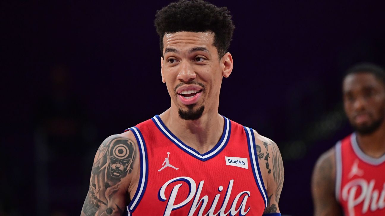 Danny Green Philadelphia 76ers Game-Used #14 Red Statement Edition