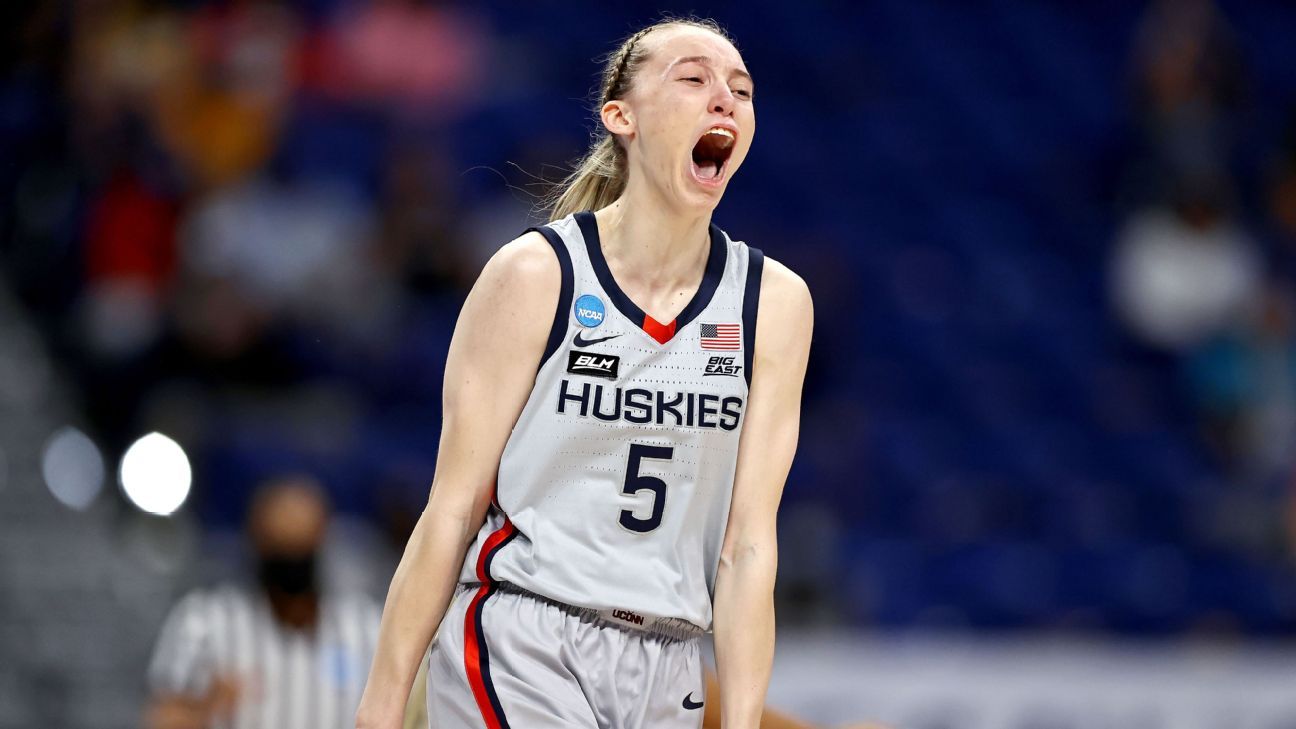 UConn Huskies star Paige Bueckers scores 100 points in first NCAA