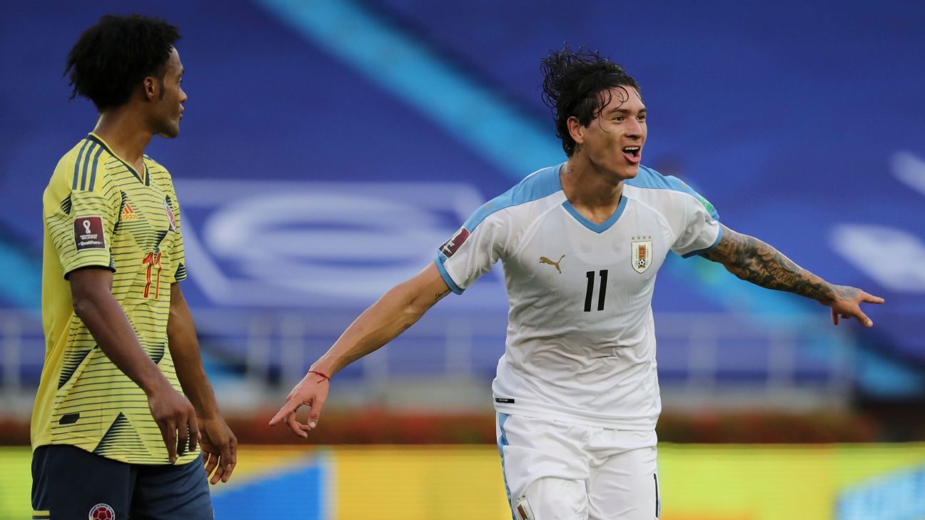 Darwin Núñez se baja de los partidos de Eliminatorias