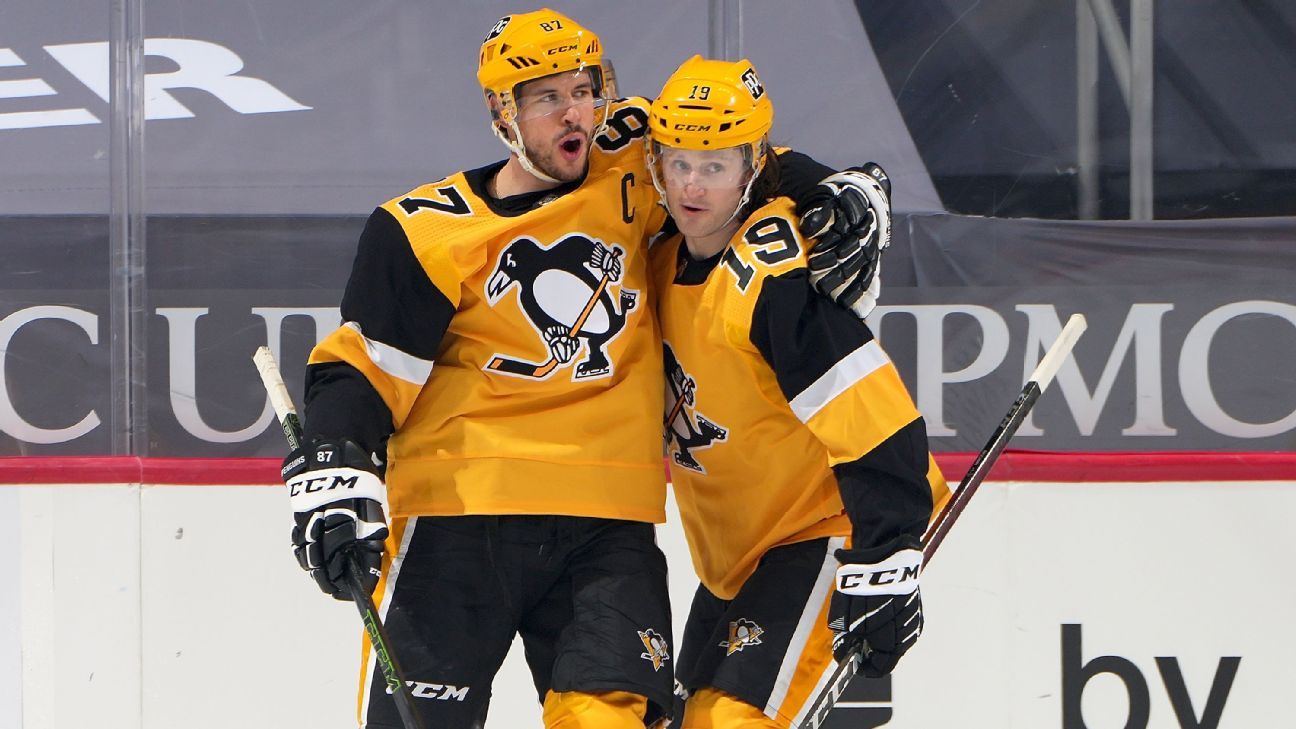 Penguins star Crosby, defenseman Dumoulin on COVID-19 list