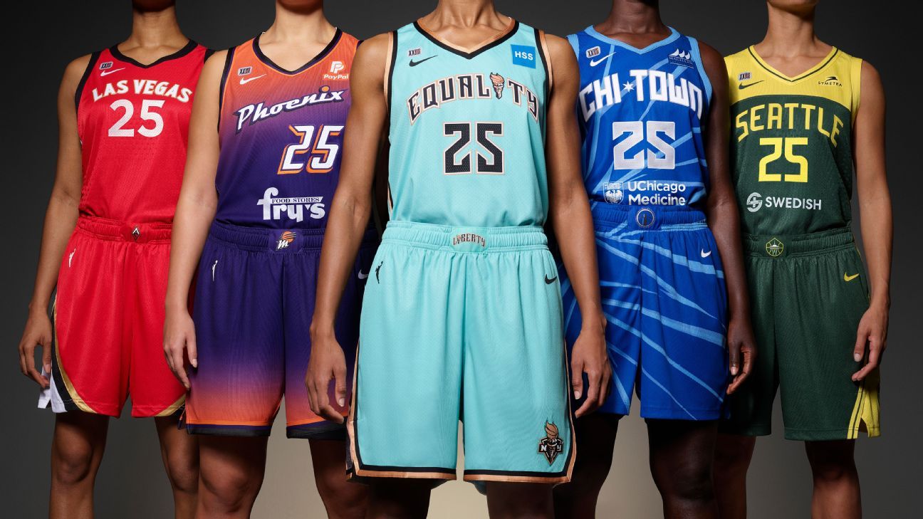 WNBA rolls out new Nike jerseys for 2021 season and 25th anniversary  celebration - ESPN