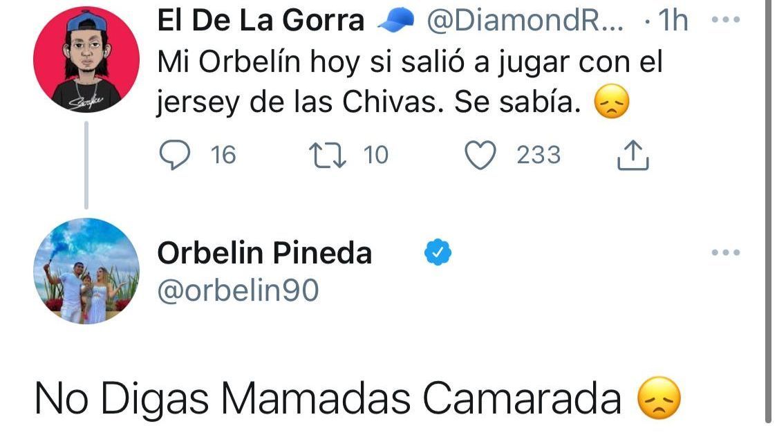Orbelín Pineda responds critically and redesigns social: ‘no digas mam …’
