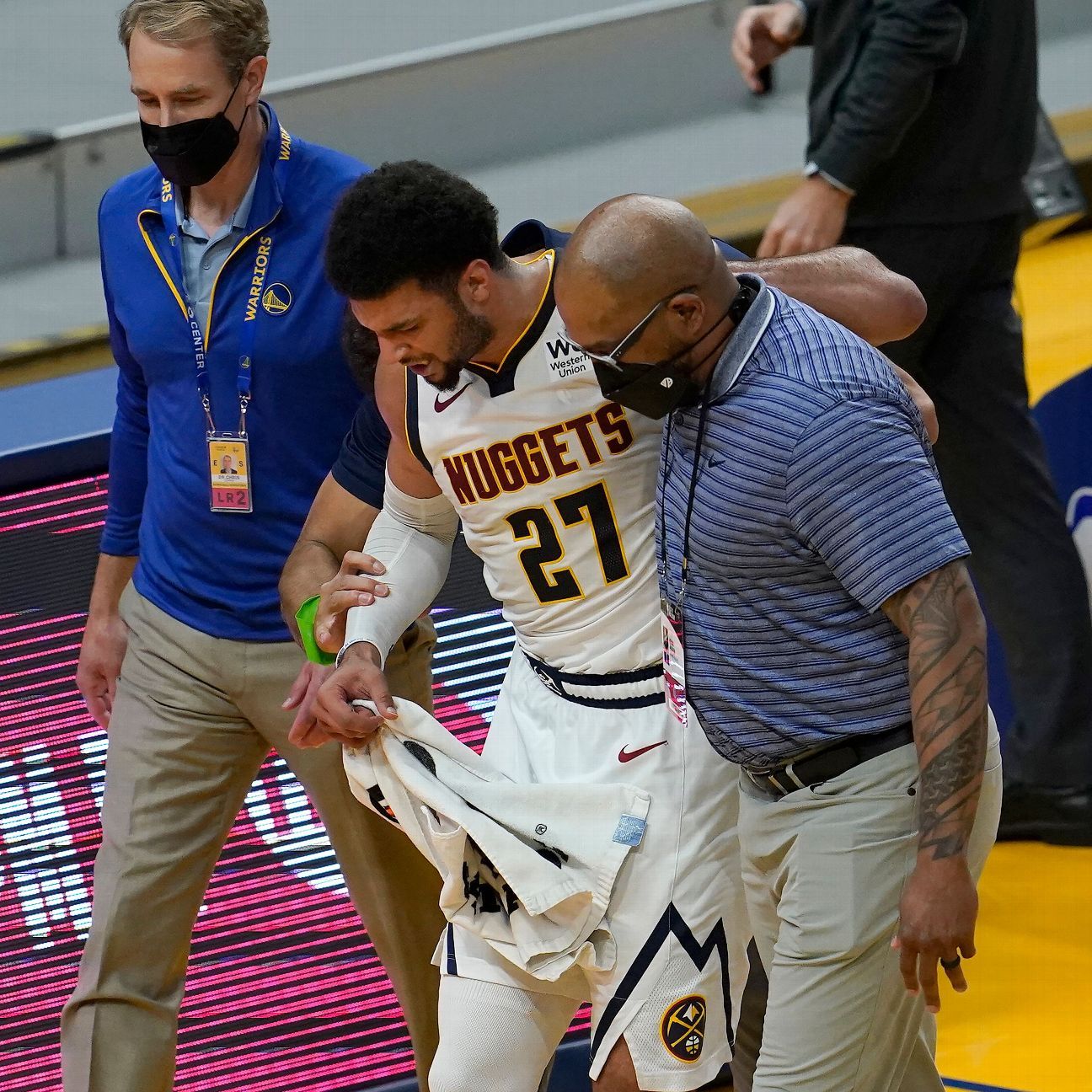 Nuggets star Michael Malone Jamal Murray “devastated” after injury in ACL season finale