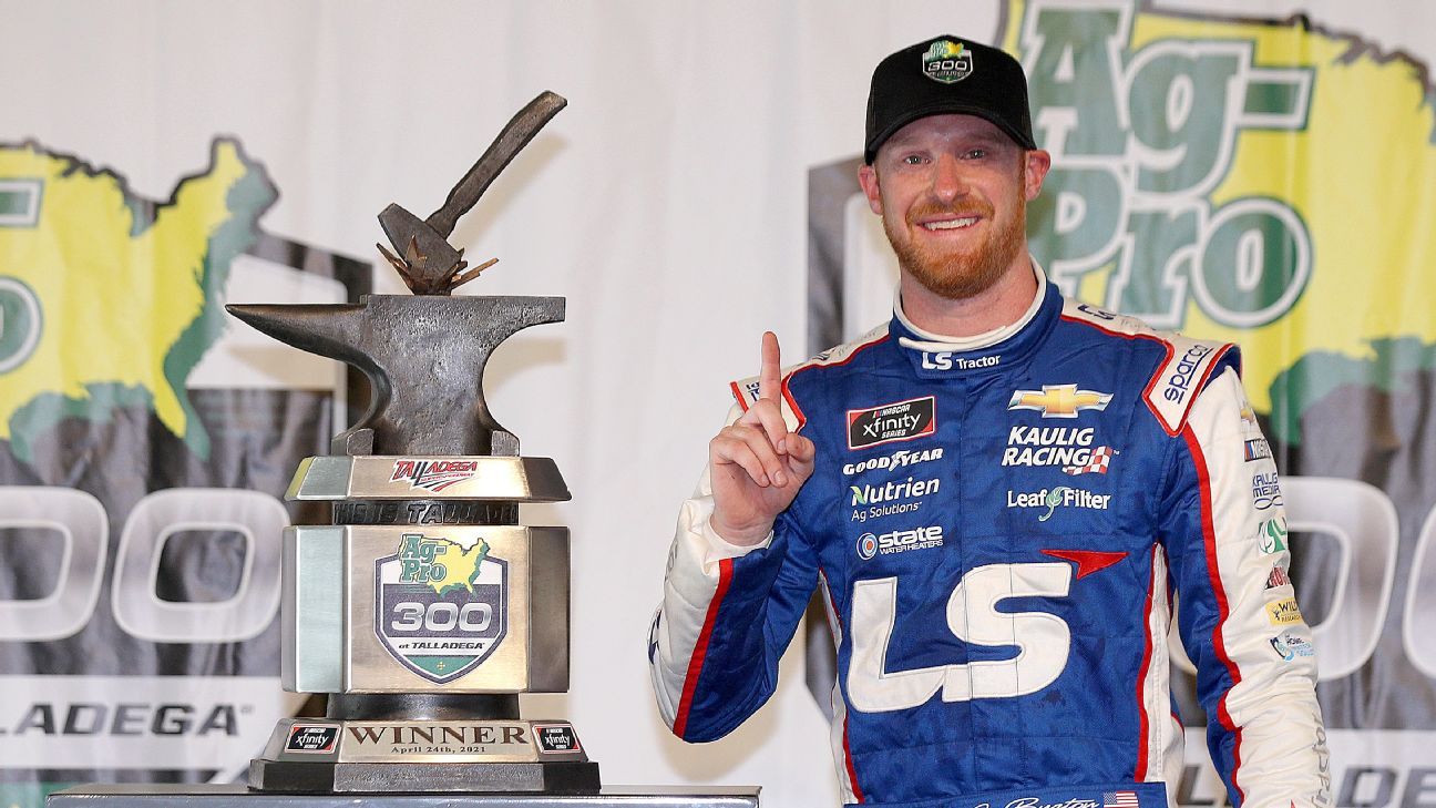 Jeb Burton gets first NASCAR Xfinity Series win in rain-shortened race ...