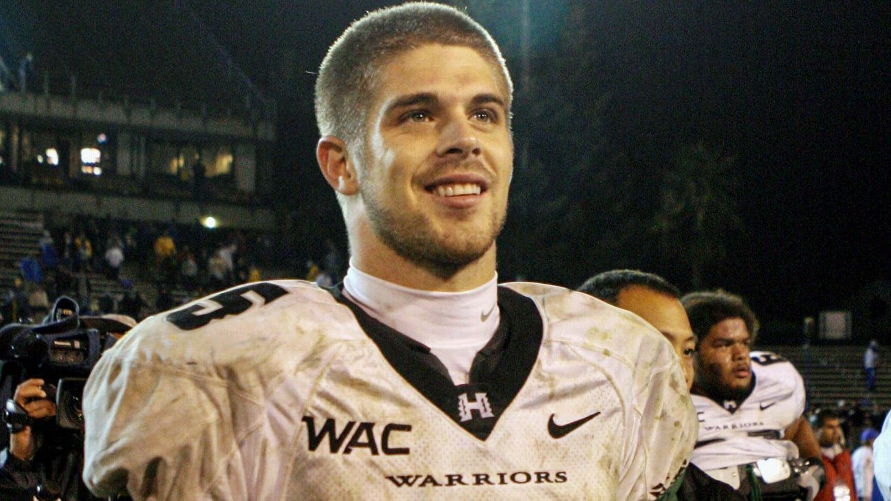 Former Hawaii quarterback Colt Brennan dies after being discovered