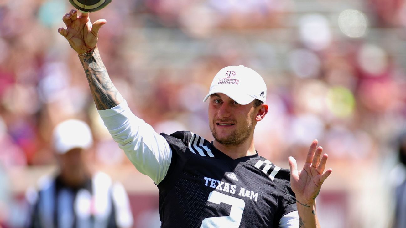 Texas A&M star Johnny Manziel showcases big arm, discipline during