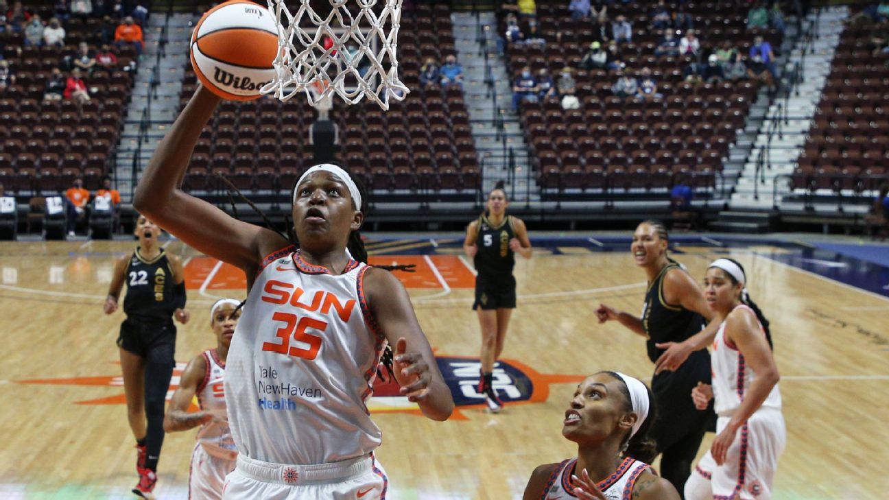 Connecticut Sun forward Jonquel Jones named WNBA MVP heading into semifinals