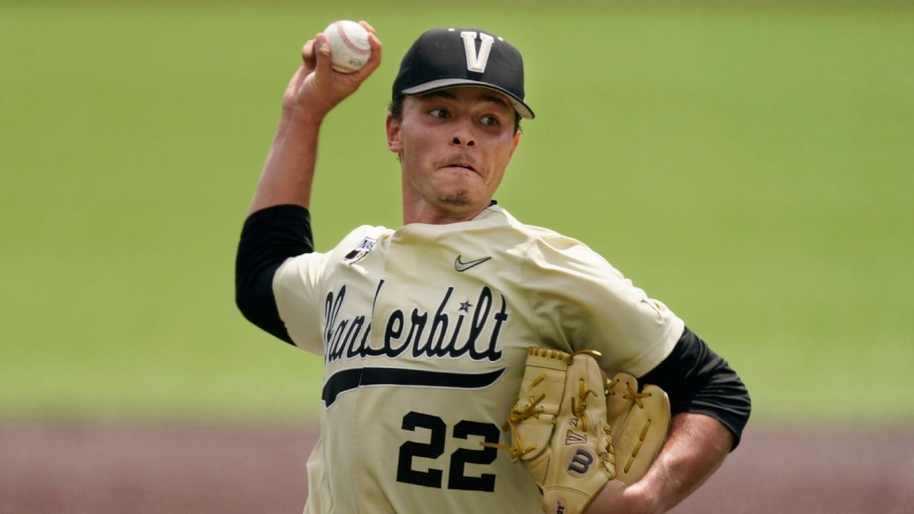 Texas Rangers sign No. 2 overall pick Jack Leiter with $7.9M bonus - ESPN