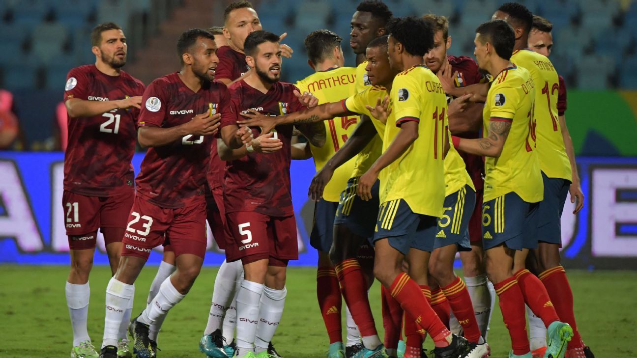 Colombia vs. Venezuela Football Match Summary June 17, 2021 ESPN