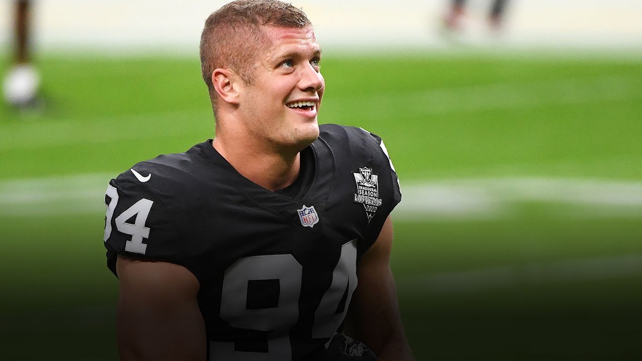 Carl Nassib of Las Vegas Raiders announces he is gay ...