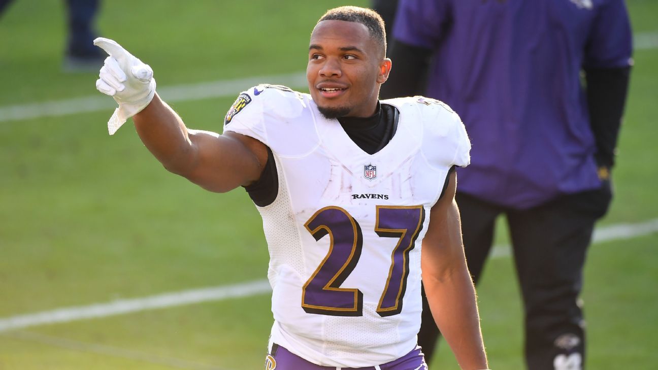 Ray Rice Sees a Lot of Himself in Baltimore Ravens Rookie J.K. Dobbins