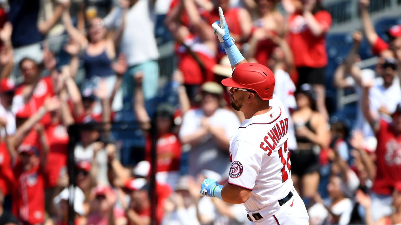 Nationals: Kyle Schwarber home run stats, records in June