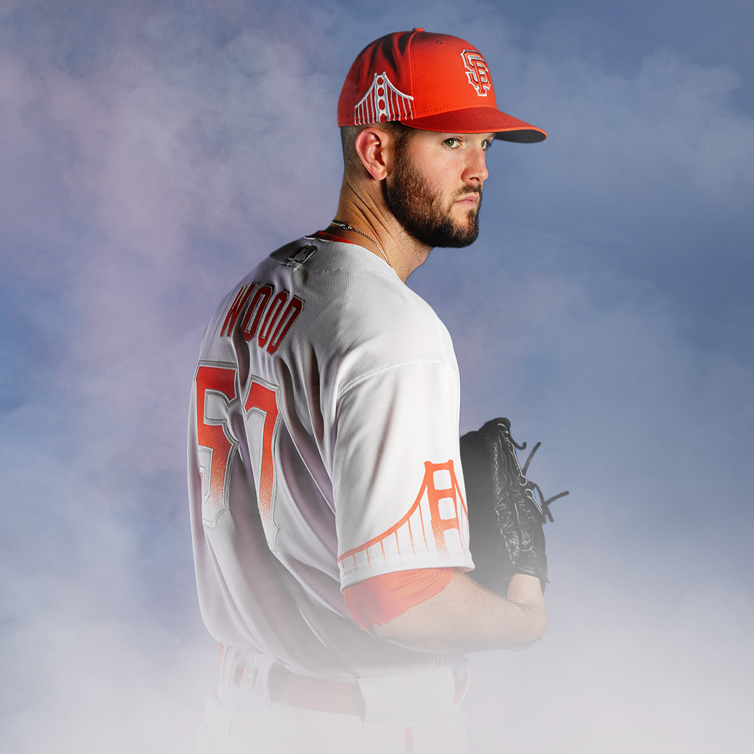 San Francisco Giants' alternate City Connect uniforms feature Golden Gate Bridge..