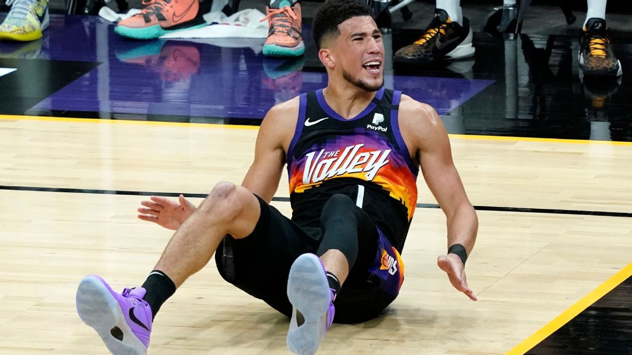 Devin Booker Phoenix Suns the Valley in NBA finals Apron for Sale