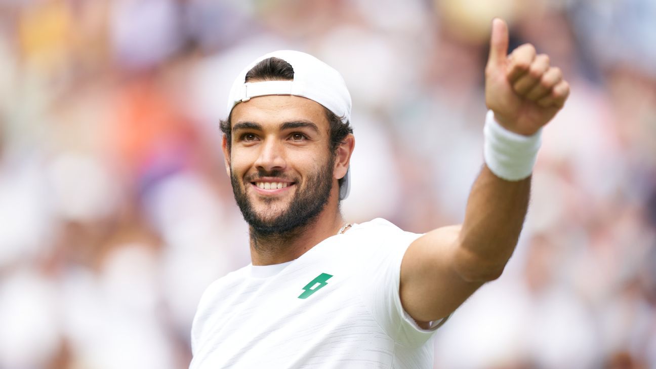 Matteo Berrettini da Itália chega à final do Grand Slam em Wimbledon