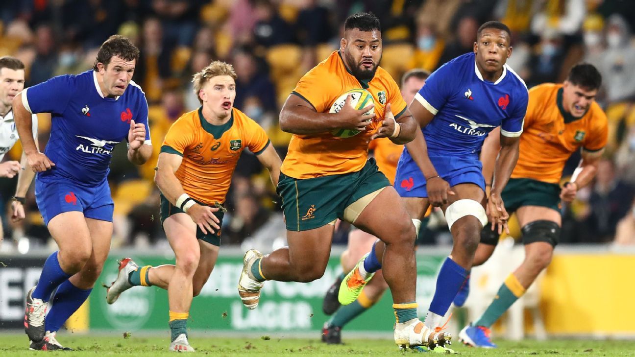 Rugby Wallabies Taniela Tupou to start second Test vs. France