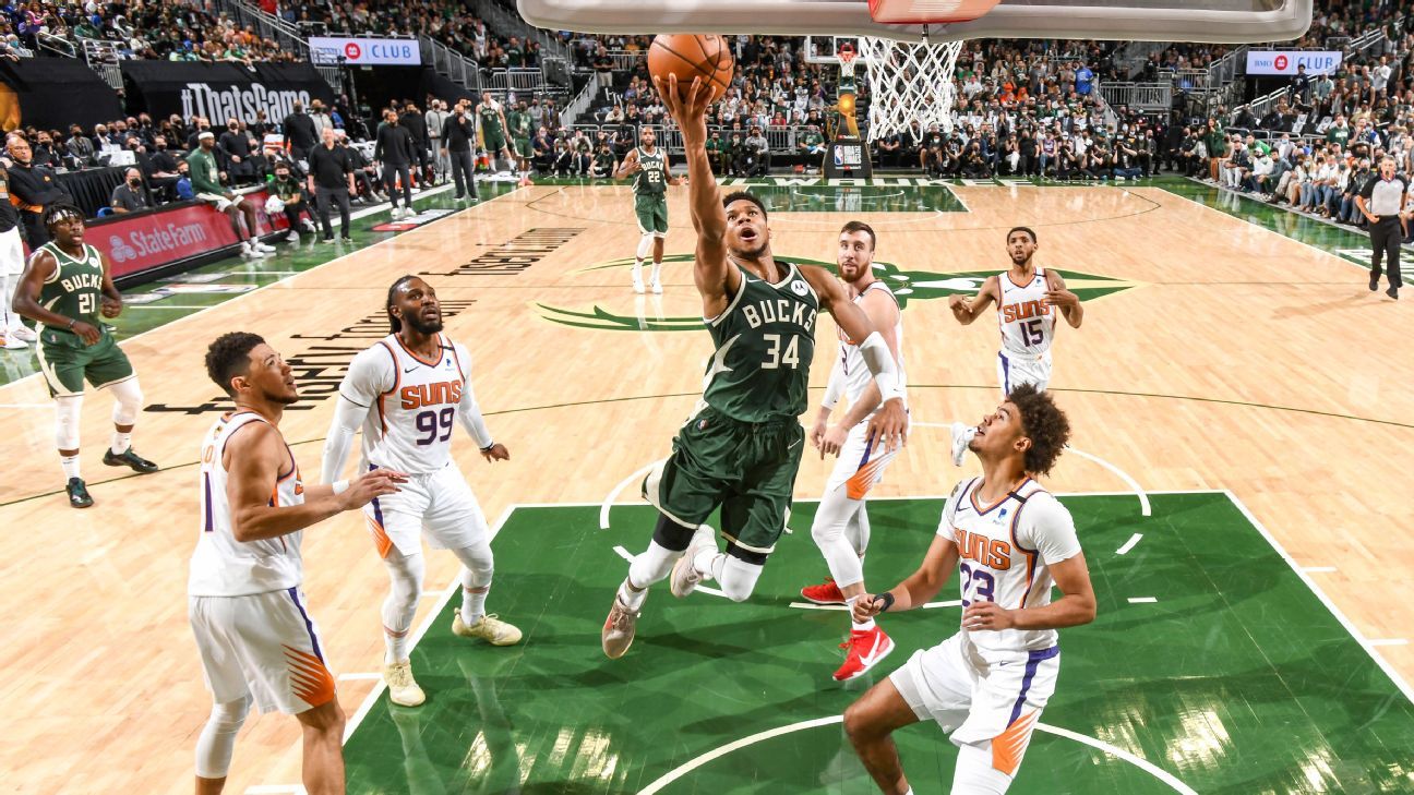 NBA Finals 2021: Phoenix Suns vs. Milwaukee Bucks schedule