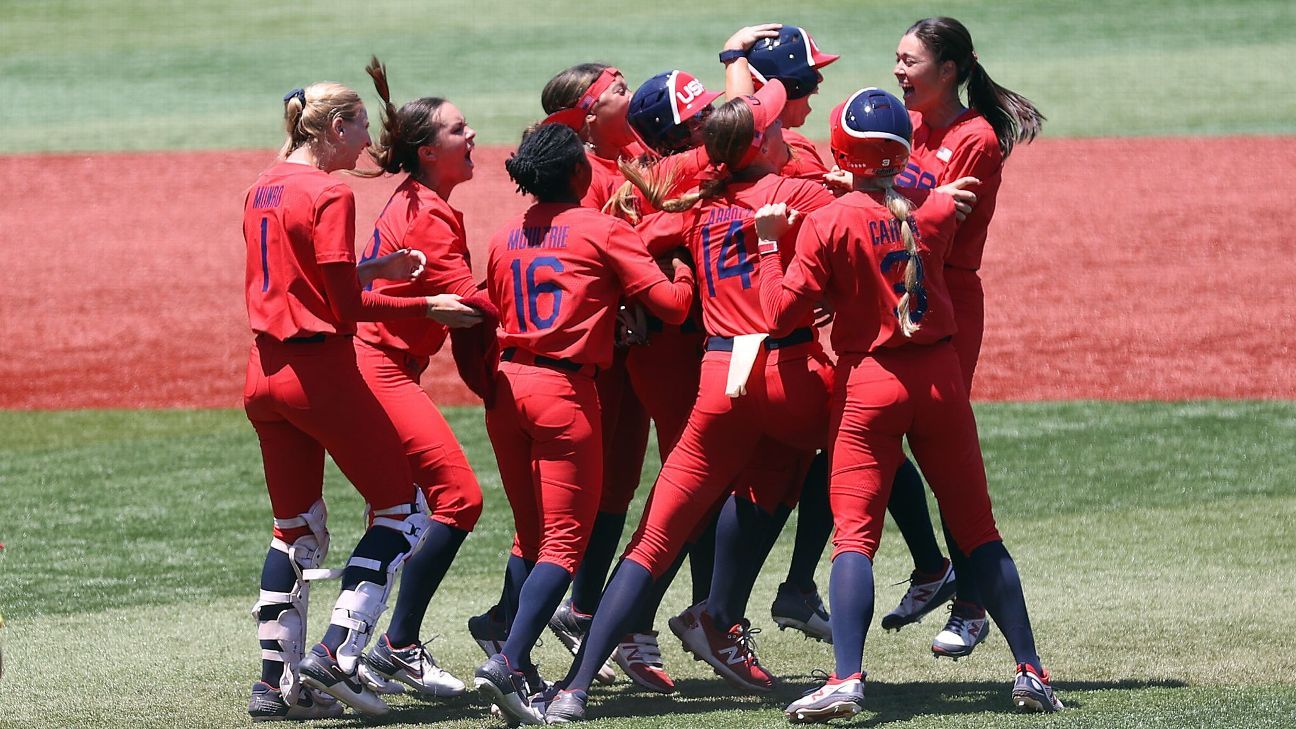 Amanda Chidester Leads Team Usa Past Australia Into Olympic Softball Gold Medal Game