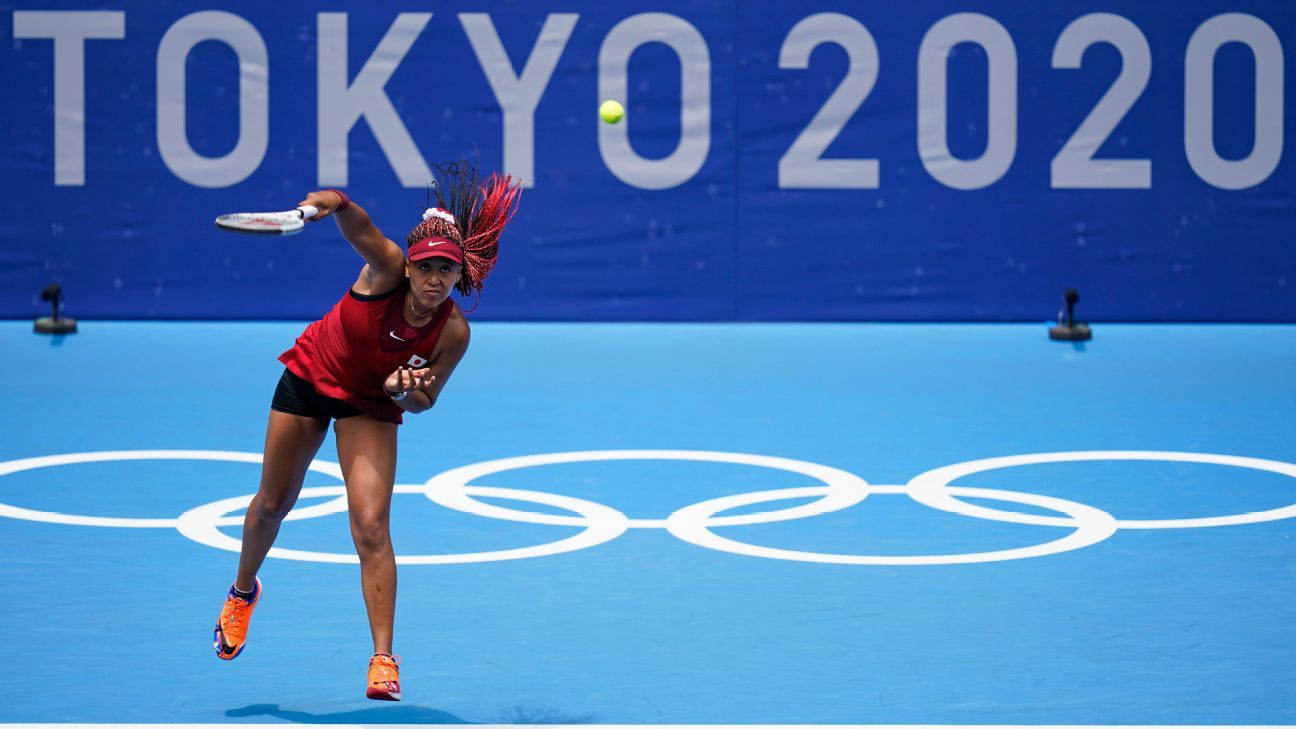 Naomi Osaka, Novak Djokovic cruise into third round of Olympic tennis