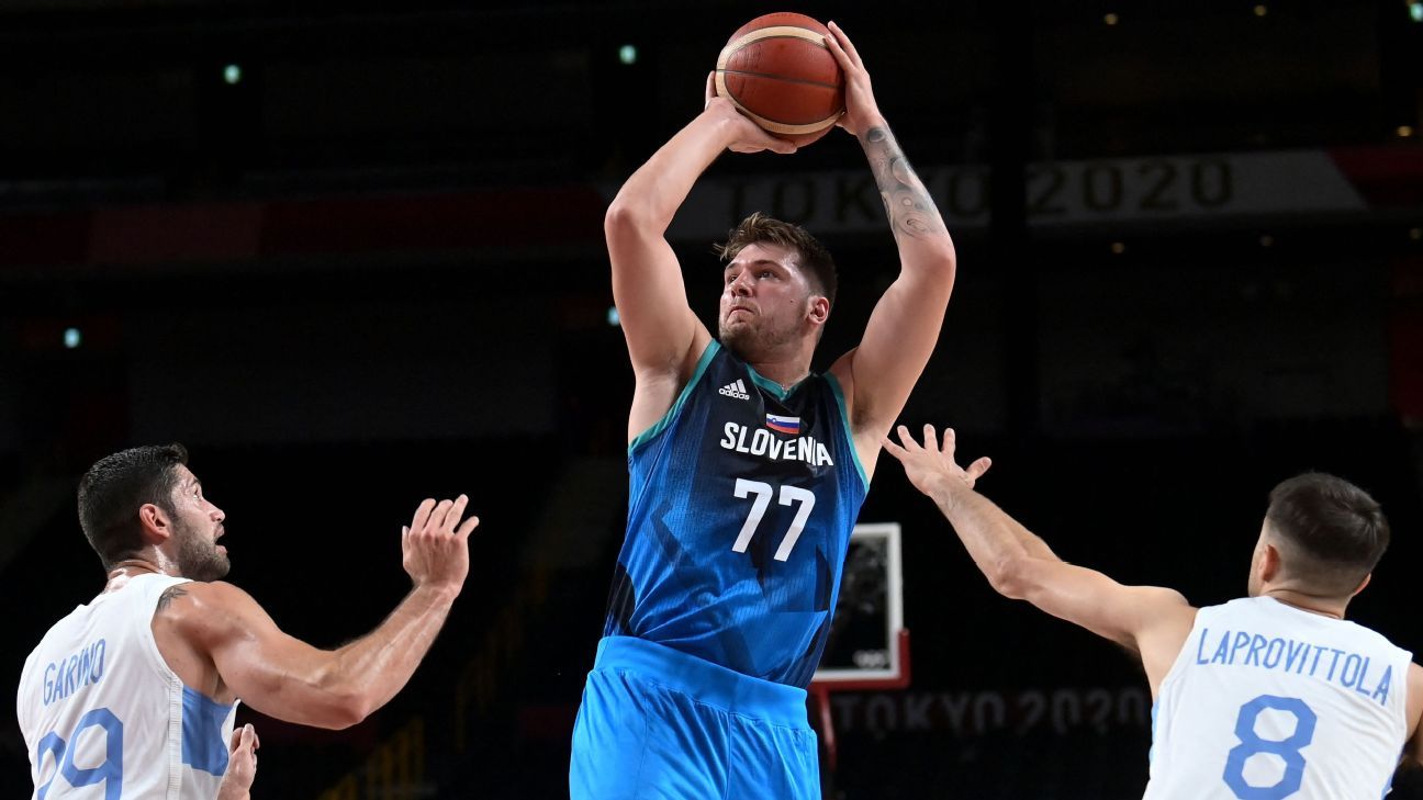 Con un deslumbrante Luka Doncic, Eslovenia le ganó con ...