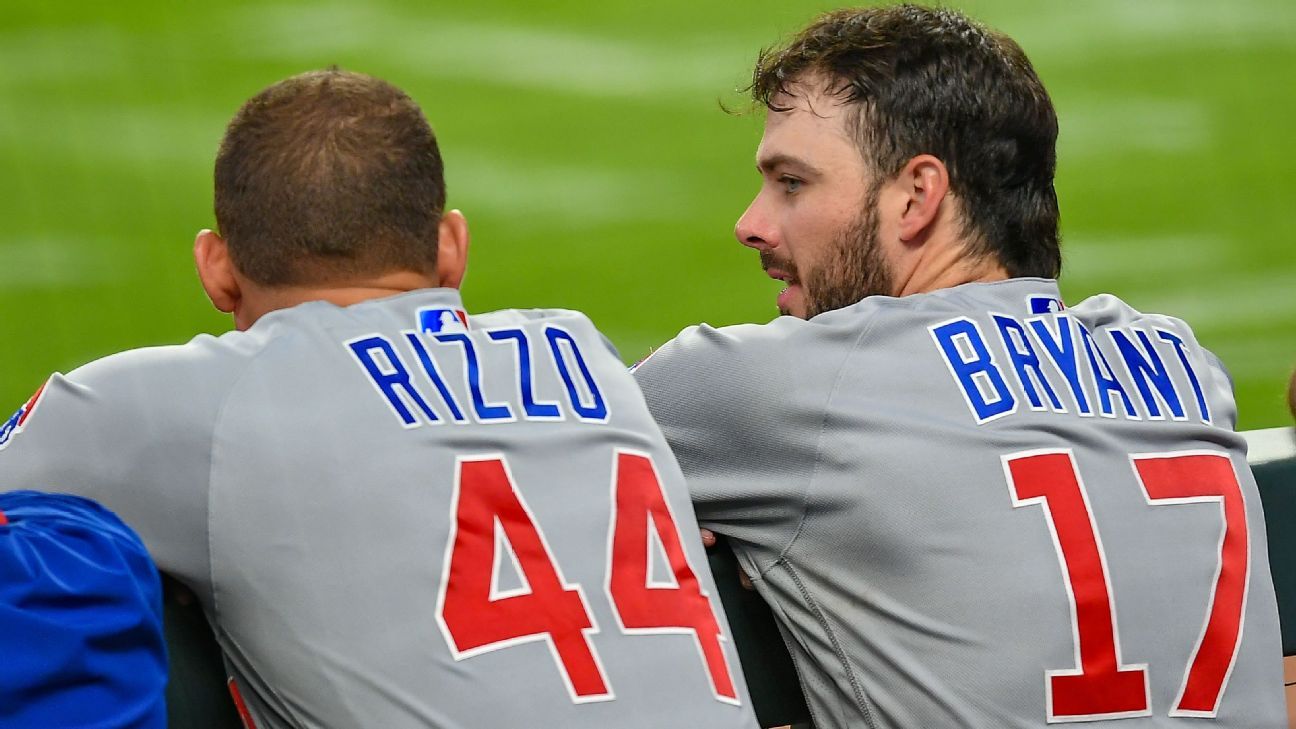 Anthony Rizzo, Kris Bryant not in Chicago Cubs lineup amid trade buzz