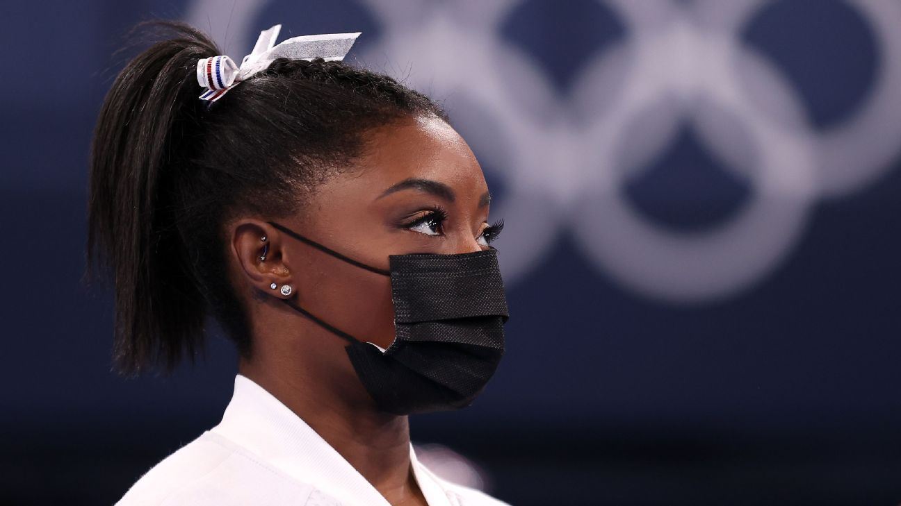 Simone Biles withdraws from individual all-around gymnastics competition at Toky..