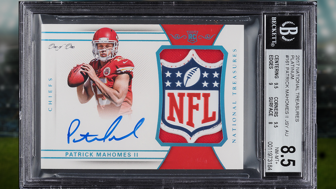 Patrick Mahomes autographed card sells for $4.3 million, most ever for a footbal..