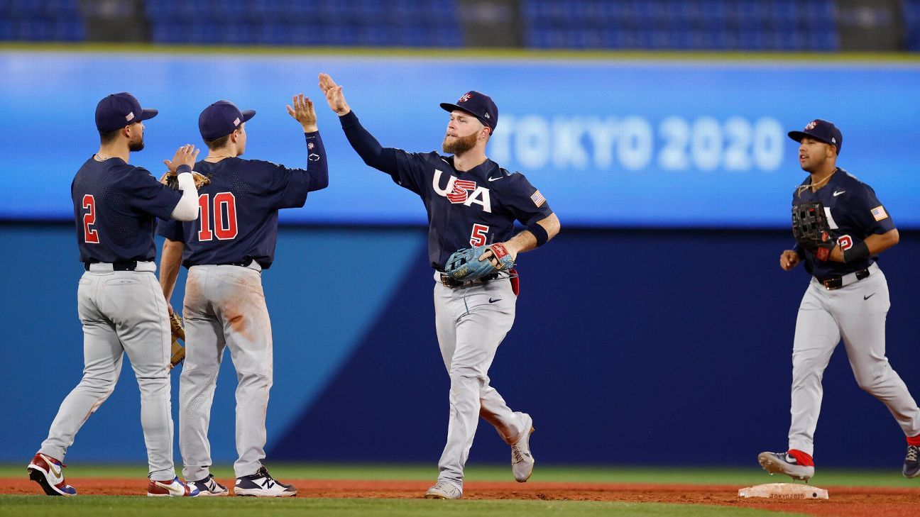 2021 Olympics USA Baseball, a team of hasbeens and notyets, aiming