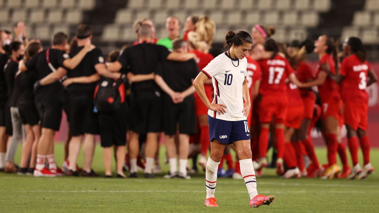 USWNT devoid of chemistry as Olympic gold chance slips away with Canada defeat