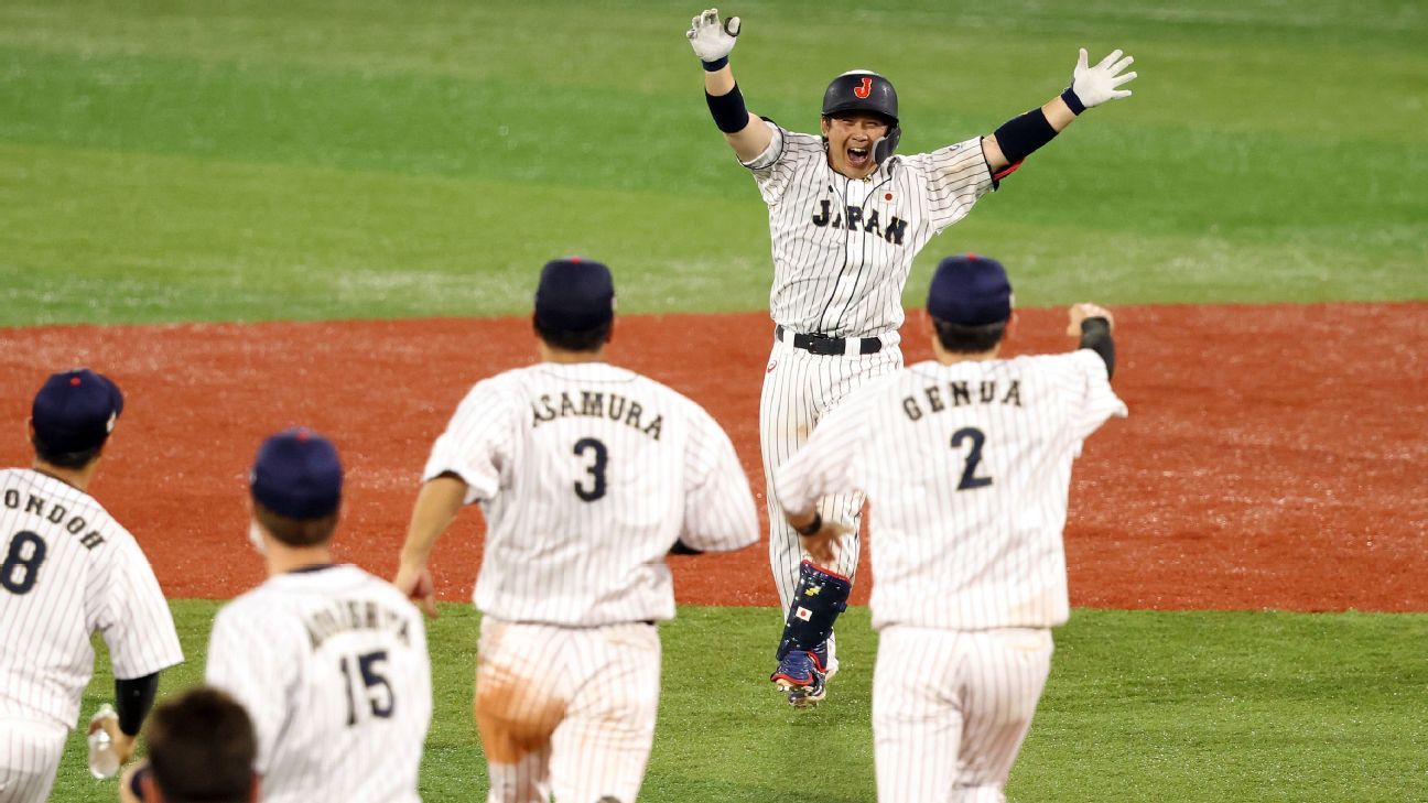 Japan rallies past United States in 10 innings to reach Olympic baseball semifinals