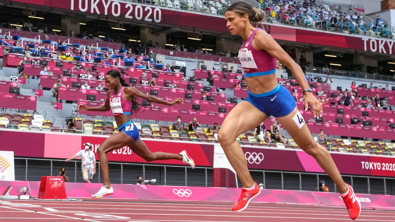 Sydney McLaughlin edges Dalilah Muhammad, sets world record to win 400-meter hur..