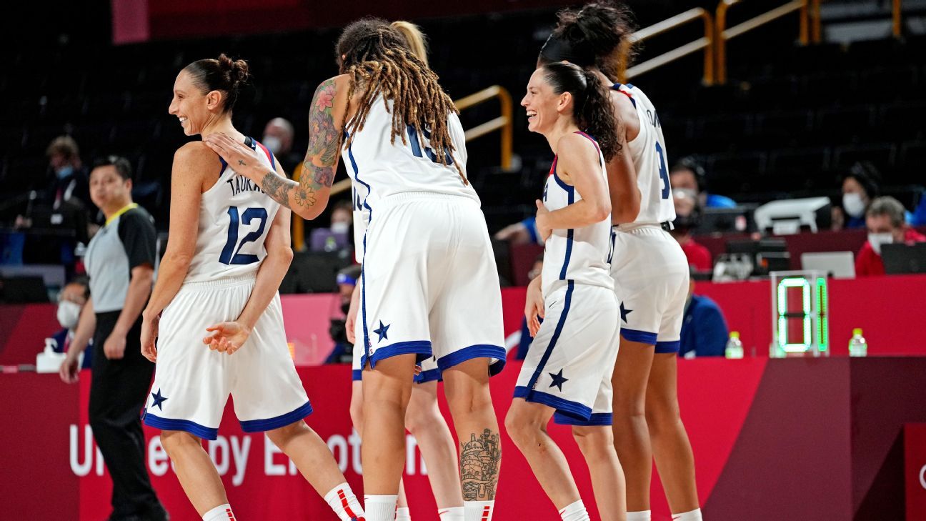 U.S. women's basketball team routs Serbia, advances to gold-medal game